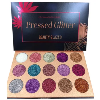 

Beauty 15 Color Glitter Injections Pressed Glitters Eyeshadow Diamond Rainbow Make Up Cosmetic Eye shadow Magnet Palette