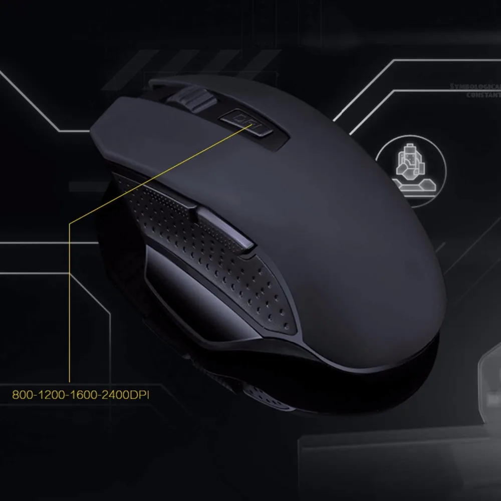 Беспроводная офисная и игровая мышь Q11 2 4G оптическая цветная мини 2400DPI для