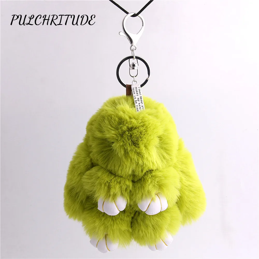 

PULCHRITUDE Metal Alloy 1piece Square Letter plate plush toy Dead Rabbit Bunny Charm Diy Key Chain Diy Jewelry Making C1371