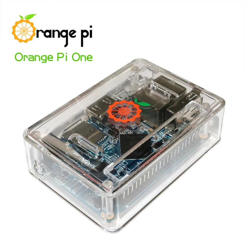 Orange Pi One SET5: Orange Pi One+ прозрачный чехол ABS+ блок питания с поддержкой Android, Ubuntu, Debian