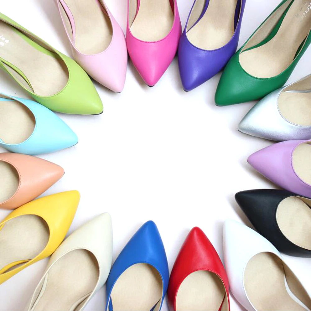 TIMETANG New 2018 Classic All Genuine Leather Woman High Heels Office Lady Pointed Toe Soft SheepSkin Spike Heel Women Pumps TIMETANG New 2018 Classic All Genuine Leather Woman High Heels Office Lady Pointed Toe Soft SheepSkin Spike Heel Women Pumps