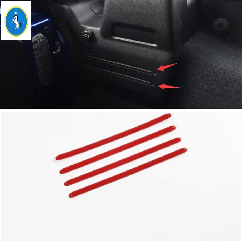 

Rear Trunk Tail Tailgate Box Decoration Strip Cover Trim Fit For Jeep Wrangler JL 2018 - 2022 Car Interior Accessories Parts