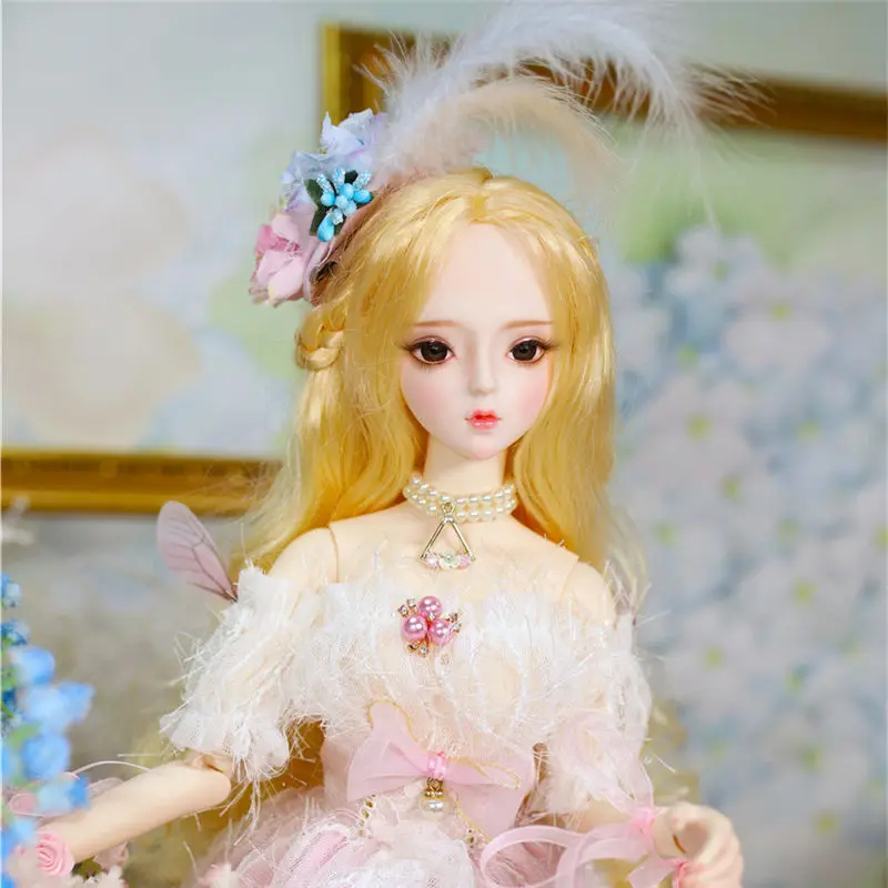 Dream Fairy 1/3 BJD кукла, шарнирное тело 62 см, модная Кукла принцессы с костюмом, обувью и подарочной коробкой, комбинированный набор, игрушка в подарок, SD кукла - Цвет: b