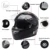 2017 Nueva Moto Inteligente Bluetooth Casco de Moto Integral/Media Cara Construido en FM Soporte de Dispositivos 2 Jinetes Hablar de Intercomunicación