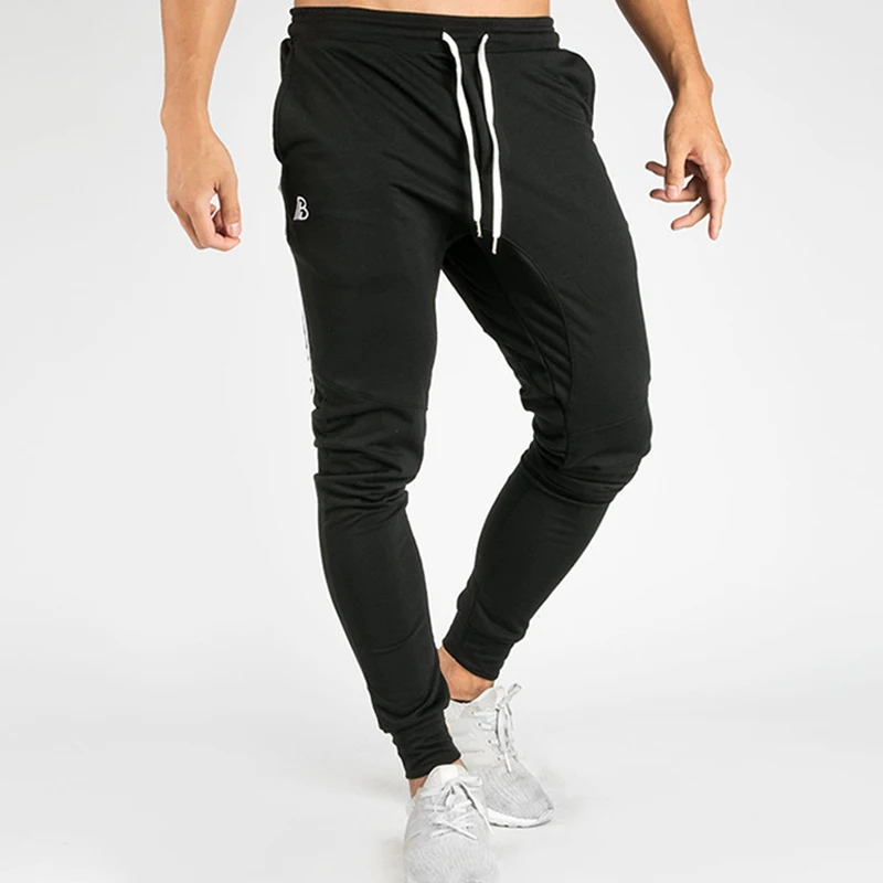 Men Sport Pants Fitness Professional Elastic Drawstring Running