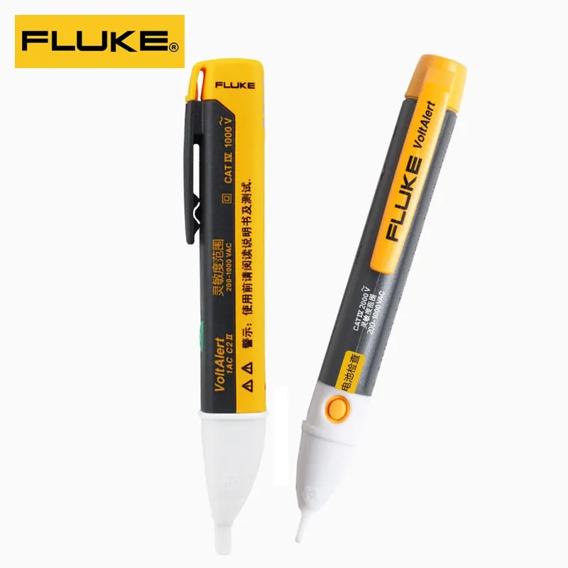 Fluke 2AC VoltAlert Бесконтактный детектор напряжения 200-1000 В тестер - Цвет: 2 PCS