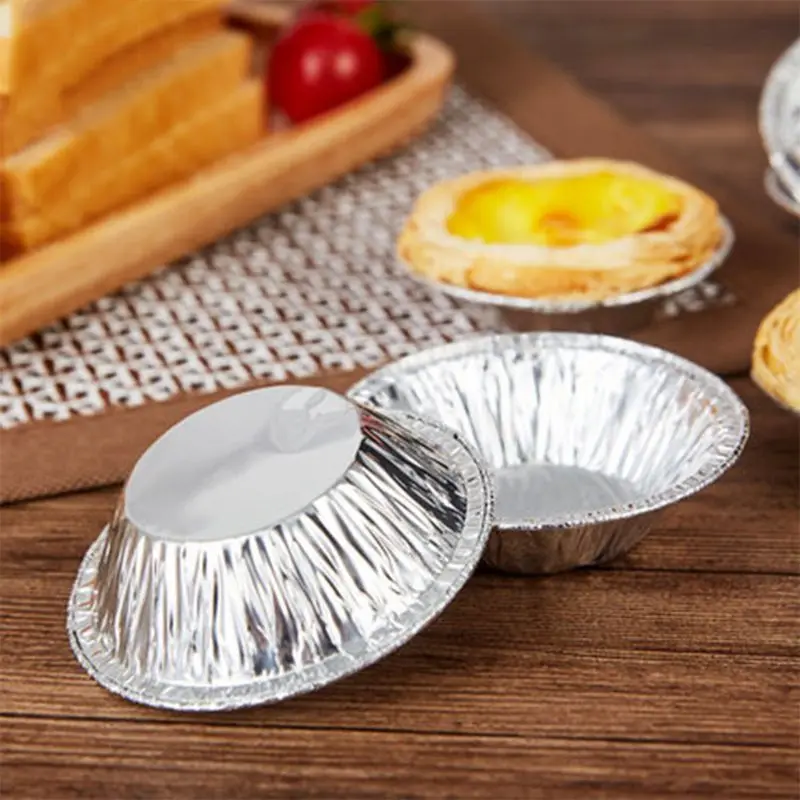 Горячая Распродажа 250 шт одноразовые формы для выпечки из алюминиевой фольги для яиц и пирожных, чехол для кексов