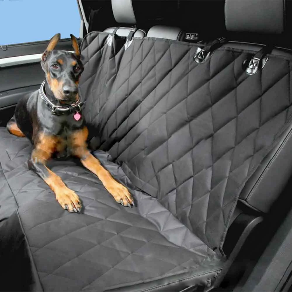 Car Pet Dog Carrier Dog Bag Pet Seat Cushion Rear Bench Back Cover Mat