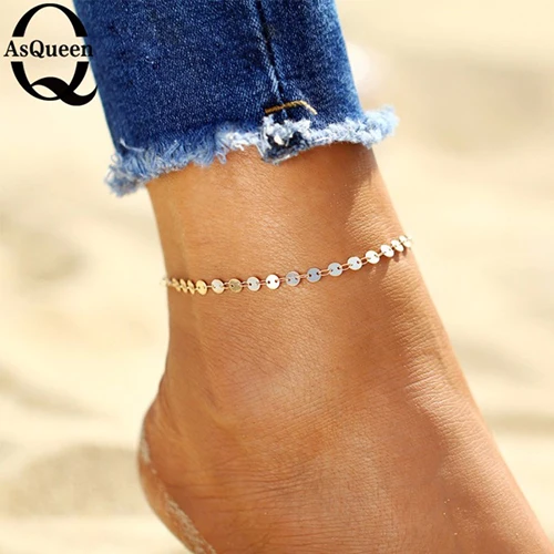 Золотой цвет босиком звезда цепь пляж ювелирные изделия лодыжки браслет на лодыжке босиком ювелирные изделия браслет на ноге простой - Окраска металла: Style8-gold
