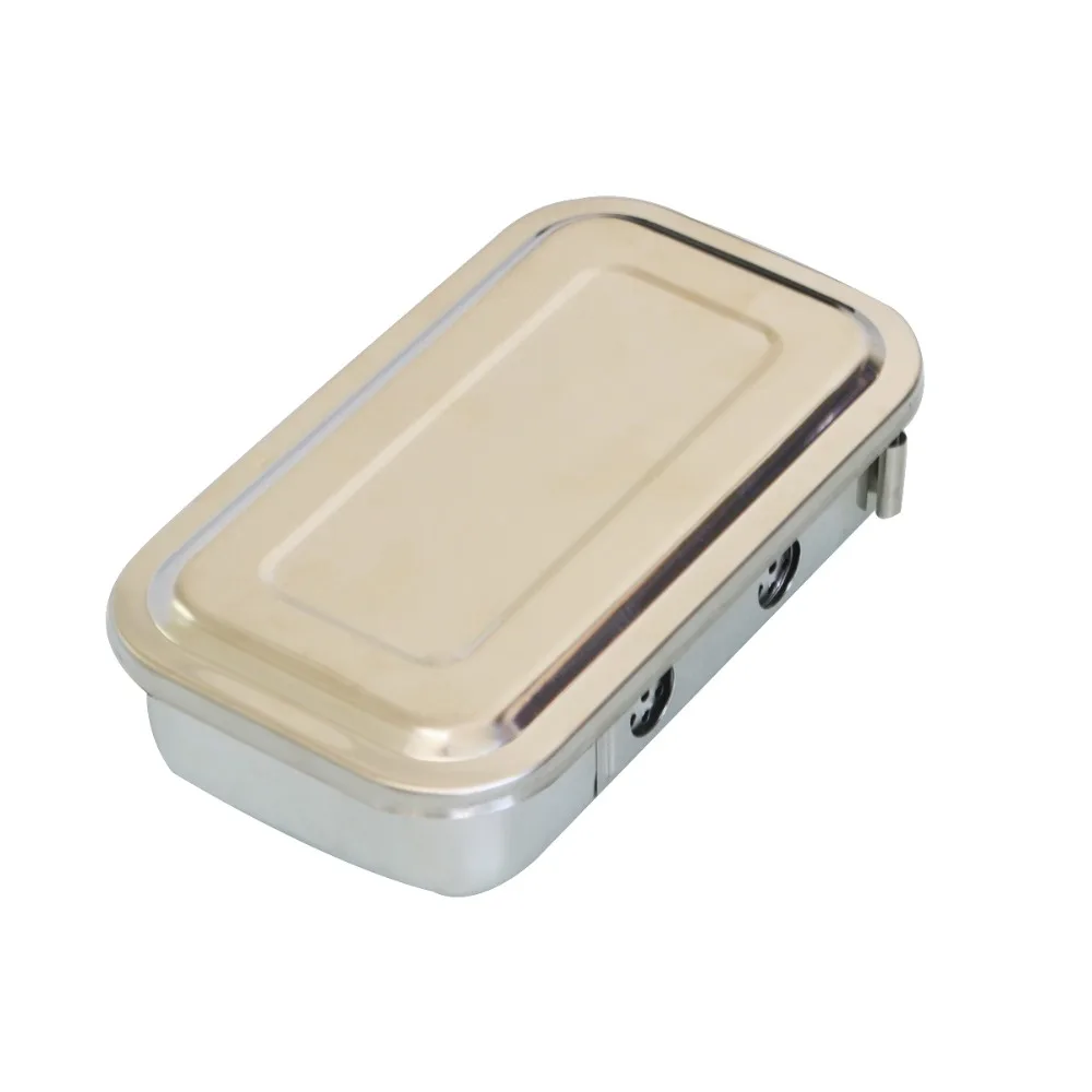 

3Pcs Medical Stainless Steel With Holes Disinfection Box Use For High Temperature Sterilize Container Laboratory Tools 8inch
