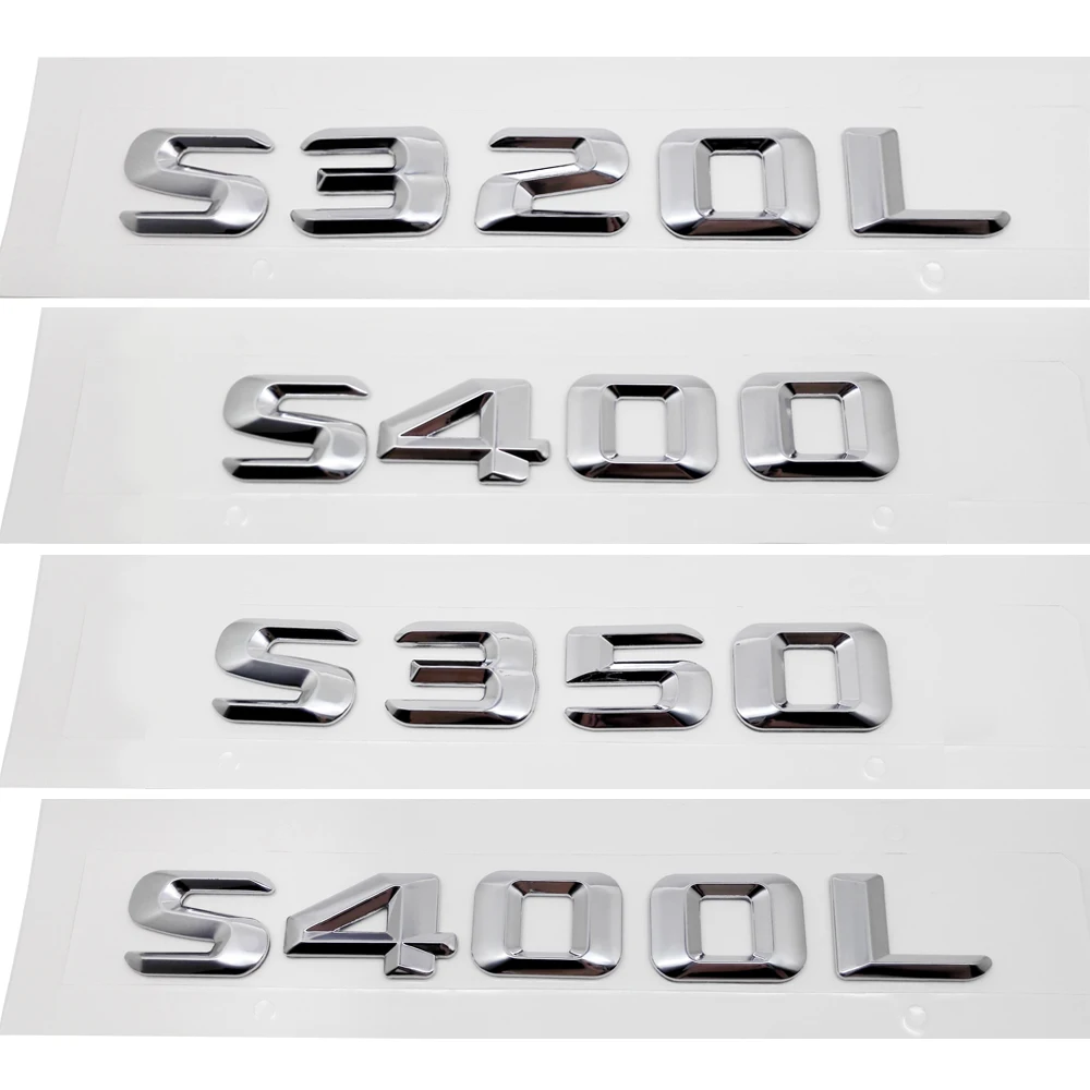 Trunk Rear Emblem Badge Chrome Letters S 350 for Mercedes W220 W221 S-CLASS S350
