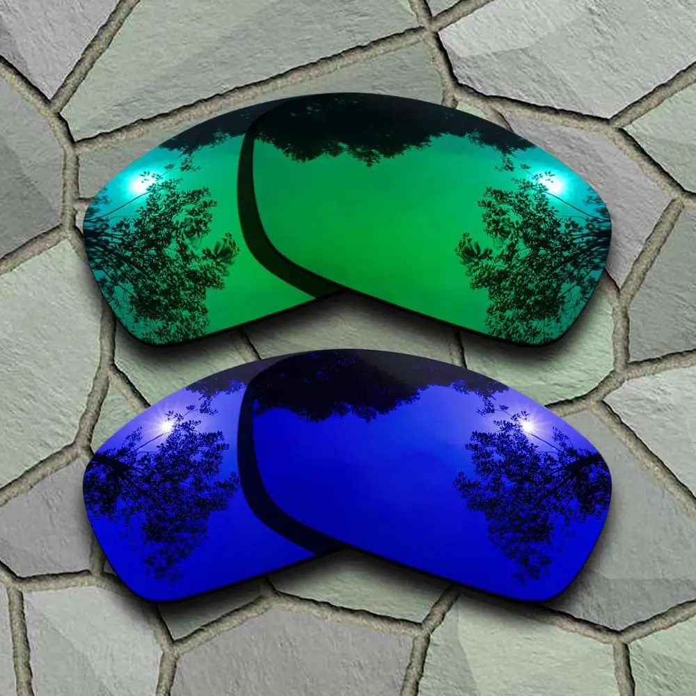 Green -Violet Blue Нефритовые зеленые и фиолетовые синие солнцезащитные очки поляризованные Сменные линзы для Hijinx - Цвет линз: Green -Violet Blue