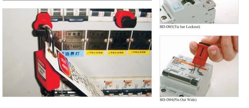 Небольшой выключатель блокировки энергии изоляции воздушный выключатель Электрический внутри иглы наружный замок безопасности 4 модели BD-D