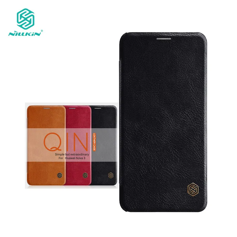 

Huawei Nova 3 Case Cover Nillkin Qin Series PU Leather Flip Case for Huawei Nova 3 Cover