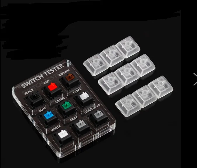 

Mechanical Keyboard Switches 9/4 Cherry MX Keyboard Tester Clear Button Keycaps Sampler Translucent Testing Tool