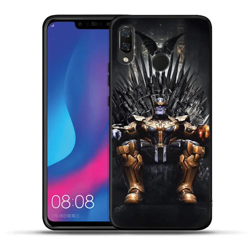 Чехол Marvel Мстители Герои милый Грут для Huawei Honor 20 Pro 10 9 9i 8 Lite 8X 8C 7A 7X V20 View 20 черный ТПУ чехол Etui - Цвет: H1222