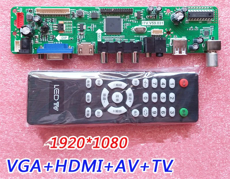 

V29 Universal TV motherboard HDMI USB Upgrade LCD Universal TV Driver Board