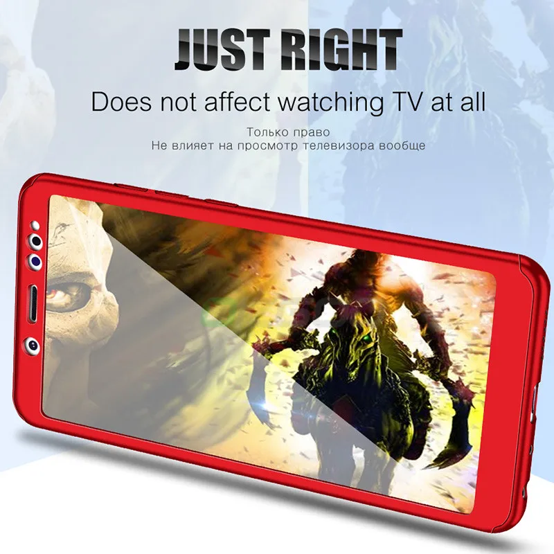 OICGOO Luxury 360 Full Cover Case For Xiaomi Redmi 5 Plus S2 6A 6 Pro Note 5A Phone Cases For Redmi Note 5 6 Pro Case With Glass