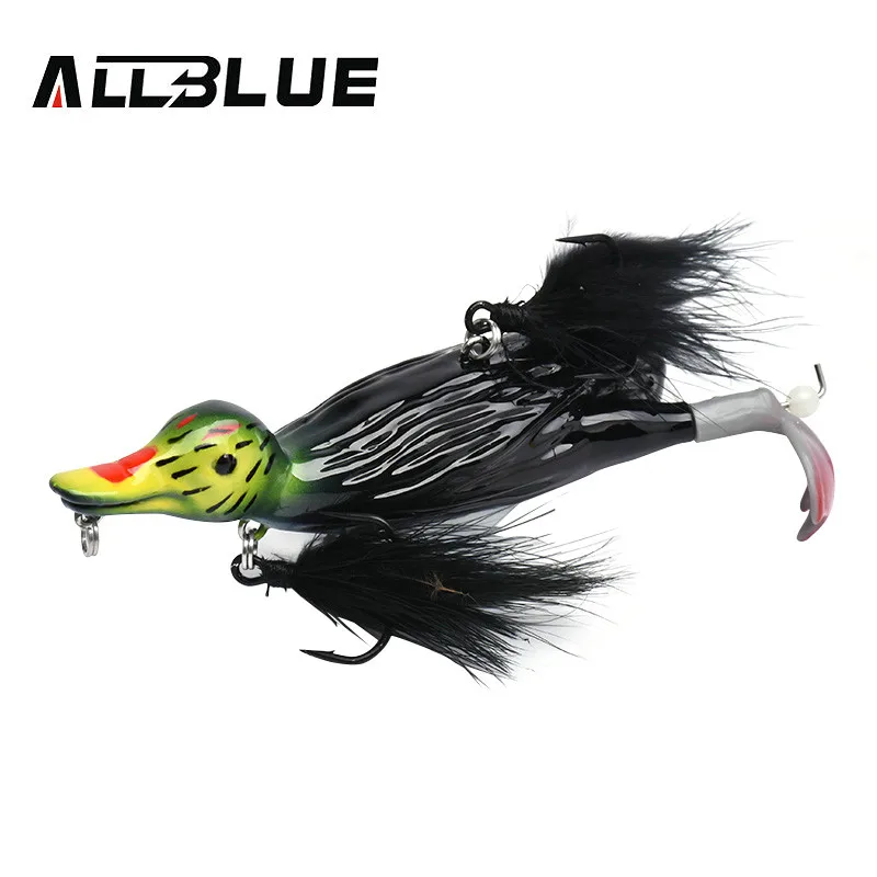 ALLBLUE 3D STUPID DUCK Topwater Fishing Lure Floating Artificial