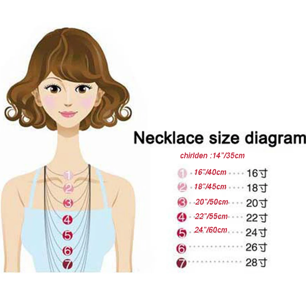 Solid Silver Classic Female Necklace 