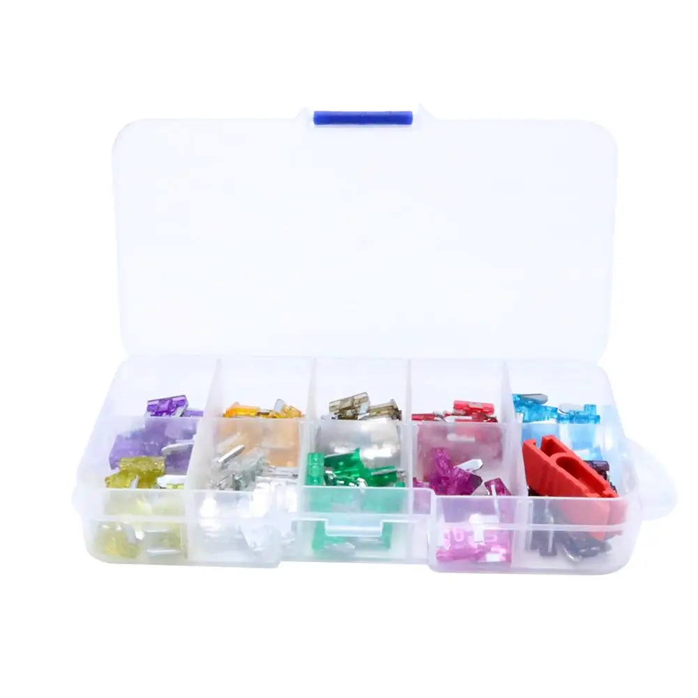 

NEW 100Pcs Assorted Car Truck Mini Low Profile Fuse Puller Micro Blade Set Kit