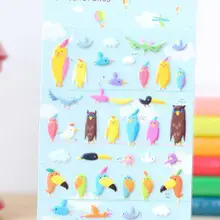 Милый дизайн маленькой птицы Декор ПВХ наклейка/наклейка на мобильный телефон скрапбукинг украшения этикетки оптом