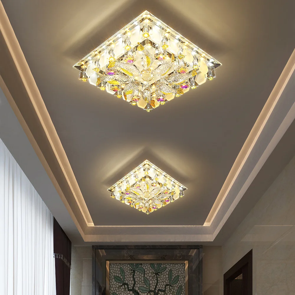 Aisle Lamp corridor lamp modern simple creative personality Xuan Guan into led crystal embedded ceiling spotlight LM4131445 | Лампы и