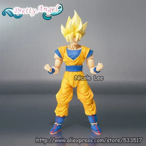 PrettyAngel-Подлинная фигурка Bandai Tamashii Nations S. H. Figuarts Dragon Ball Z Super Saiyan Son Goku