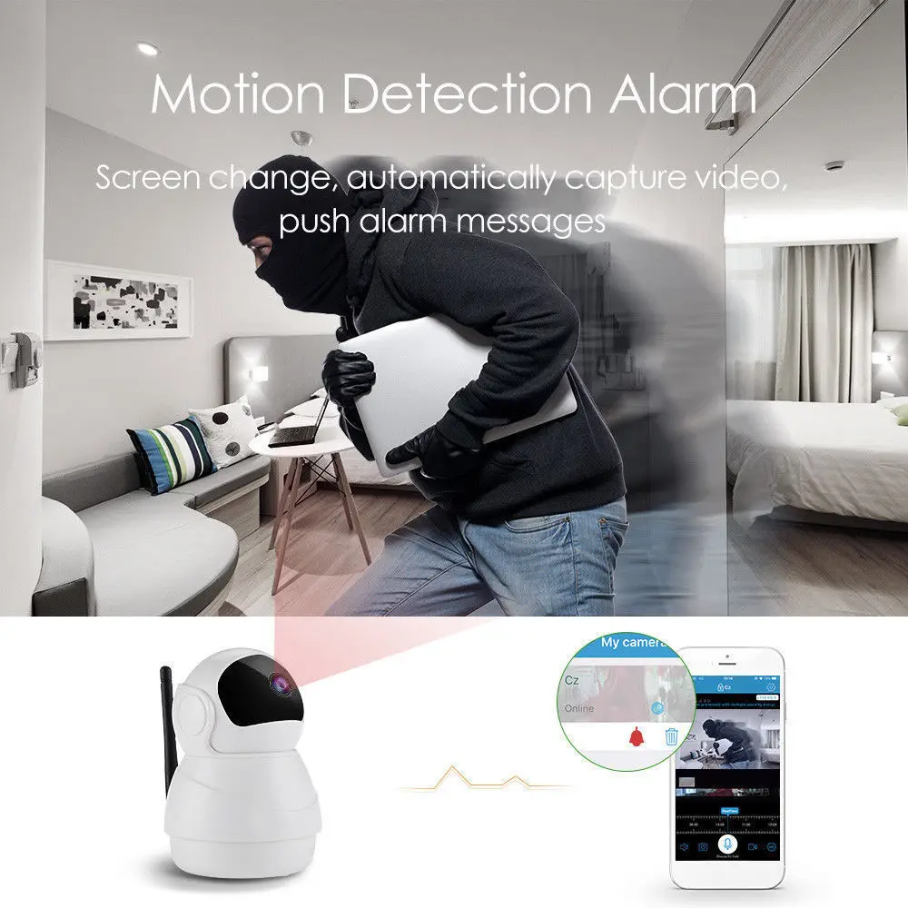 Ip камера Wi Fi 2MP 1080 P беспроводная видеонаблюдения ИК ONVIF Indoor waterproof IP66 DVR