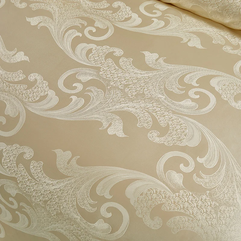 Liv-Esthete Luxury Euro Jacquard Palace Bedding Set Double Adult Bedspread Flat Sheet Decorative Bed Linen Set Home Textile