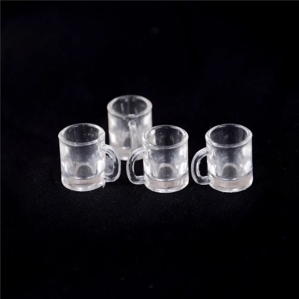 12x poupée maison tasses mini en plastique miniatures vaisselle jouet boisson No 