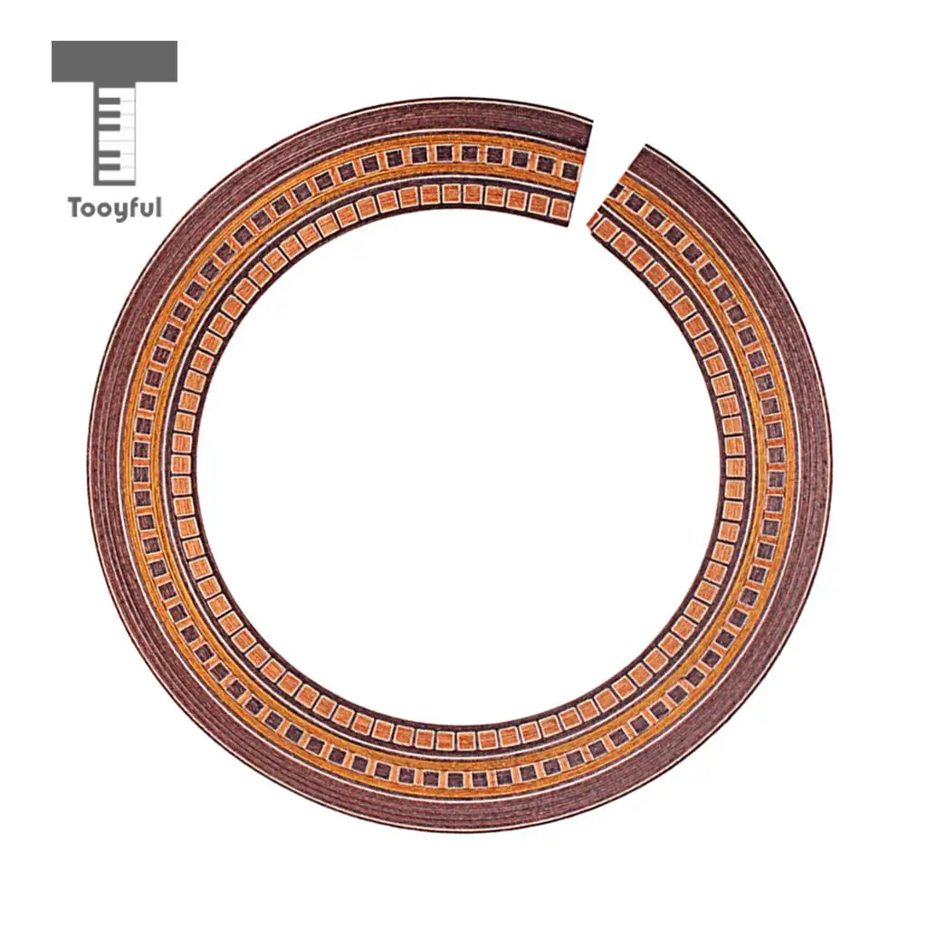 Tooyful Exquisite Wood Acoustic/Classical Guitars Sound Hole Decal Sticker Rosette Inlay DIY Guitar Decoration Adornment