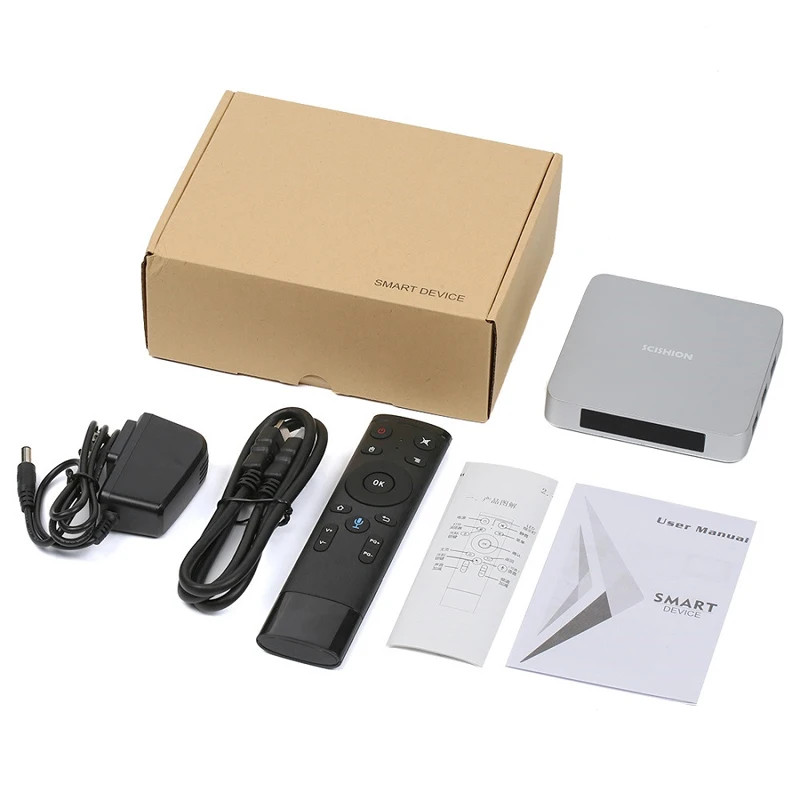 Goodcee AI один Android tv Box android 8 1 4 к 2 ГГц wifi BT 0 медиаплеер Displayer экран Голосовое