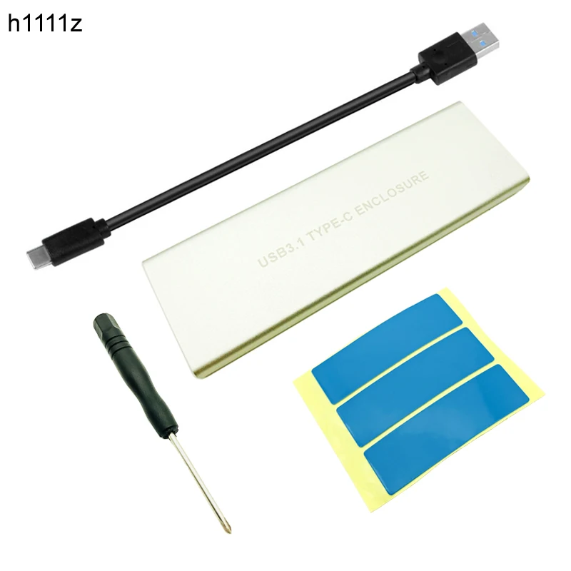 Goede H1111Z NVMe PCIE USB3.1 HDD Behuizing M.2 naar USB Type C 3.1 m SLEUTEL SSD Harde Schijf Case Externe mobiele Doos