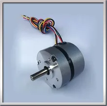 Envío gratis 57BLS005 Circular fuselaje y Hall retroalimentación 36 V DC 4000 rpm 57 mm 0.6A 23 W sin escobillas 3 del eje del Motor DC 8 mm