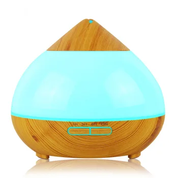 

KAIPUTE 300 ml Air Humidifier Essential Oil Diffuser Aroma Lamp Aromatherapy Electric Aroma Diffuser Mist Maker for Home-Wood