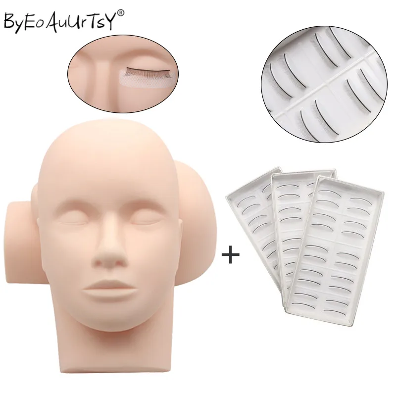 Накладки для макияжа глаз натуральные тренировочные подушечки наращивания