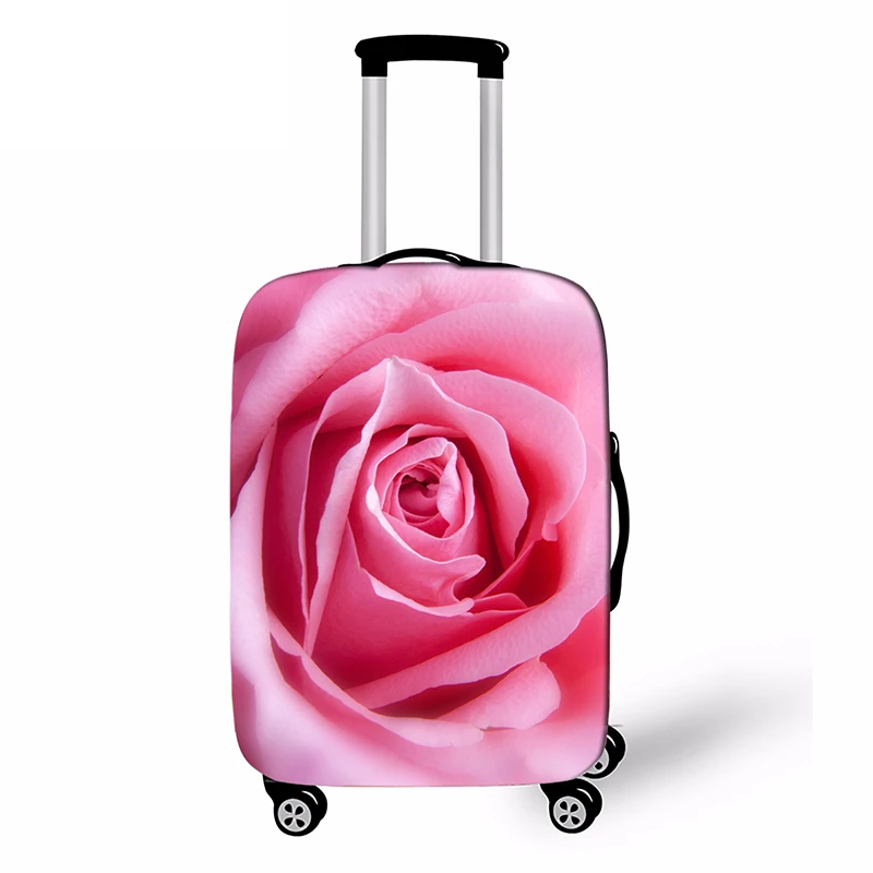 Цветочный розовый эластичный тканевый багажный Защитный чехол для 18-32 дюймов, чехол на колесиках, чехол для костюма, пылезащитный чехол, аксессуары для путешествий - Цвет: 006