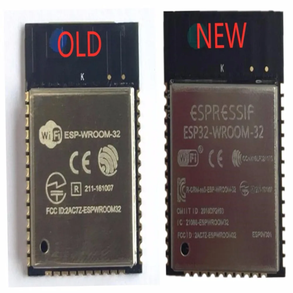 

ESP32-WROOM-32 ESP-WROOM-32 ESP32S ESP-D0WDQ6 Dual Core 32Mbits 4MB SPI flash UART Mode SMD ESP32 Module Espressif Genuine