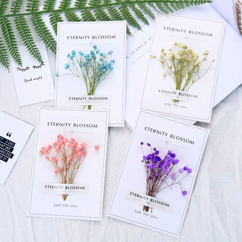  10pcs/lot Creative Flower Paper Greeting Cards Wedding Decoration Cards Birthday Wedding Invitation - 32854816951