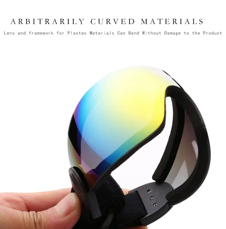 جديد تصميم نظارات تزلج نظارات الرجال النساء 2 عدسة UV400 مكافحة الضباب التزلج الثلج على الجليد الثلوج التزلج قناع نظارات التزلج