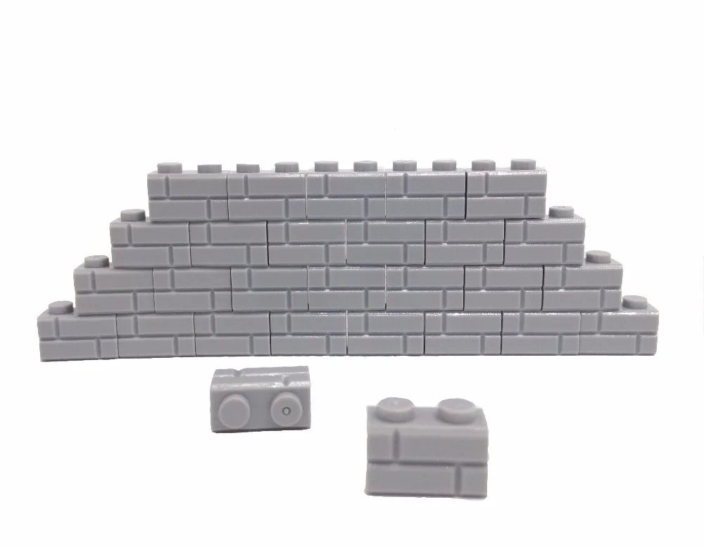 

DIY Brick Parts 50pcs/Lot 1X2 Wall Compatible with Major Brand Assemble Particles
