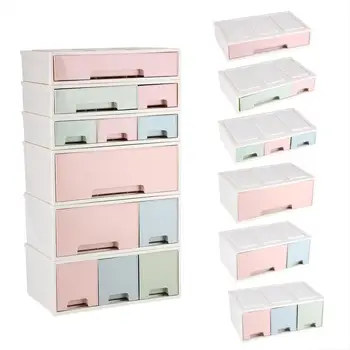 

Desktop Makeup Case Storage Box Organizer Container Office Storage Drawers Jewelry Holder Cabinets Remote Control Holder