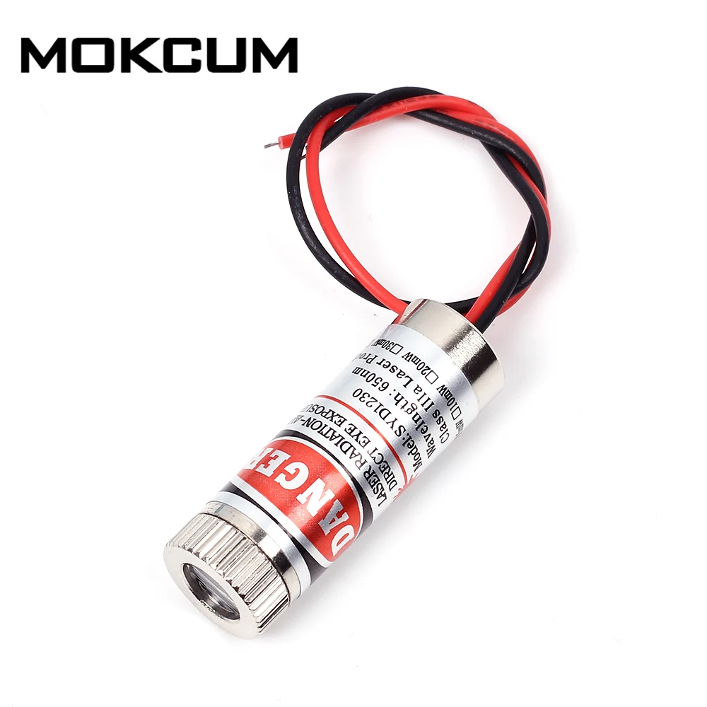 l/áser de l/ínea 2 Pieza L/áser M/ódulo 650nm 5 mW M/ódulo de L/áser Enfocable LED rojo Laser Generador 12x35mm