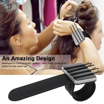 

1pc Wrist Strap Magnetic Bobbie Pin Hair Clips Bobby Pins Wristband Holder Hairstyling Tools Accessories For Salon Use