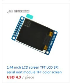 1 шт. 1,44 дюймовый серийный 128*128 SPI цветной TFT lcd модуль вместо Nokia 5110 lcd