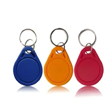 10 шт. 13,56 МГц IC M1 S50 брелоки метки RFID Ключ искатель карты жетон контроль доступа посещаемость управление брелоком ABS водонепроницаемый