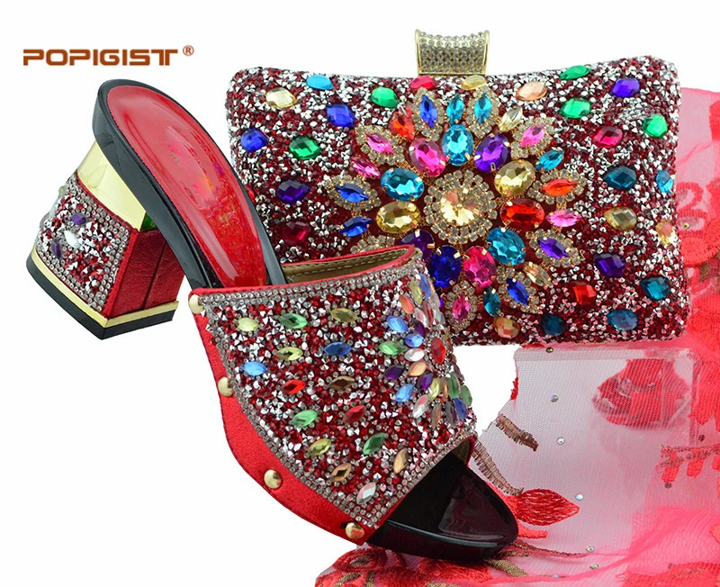 Assortir Avec Et Chaussures À Blue Matériel Femmes peach sky La 6 Sacs Fête Dames gold royal red purple Blue Fixés Des Africaines Black Pu Couleurs Pour Correspondant Sac Italien qAxBHt85