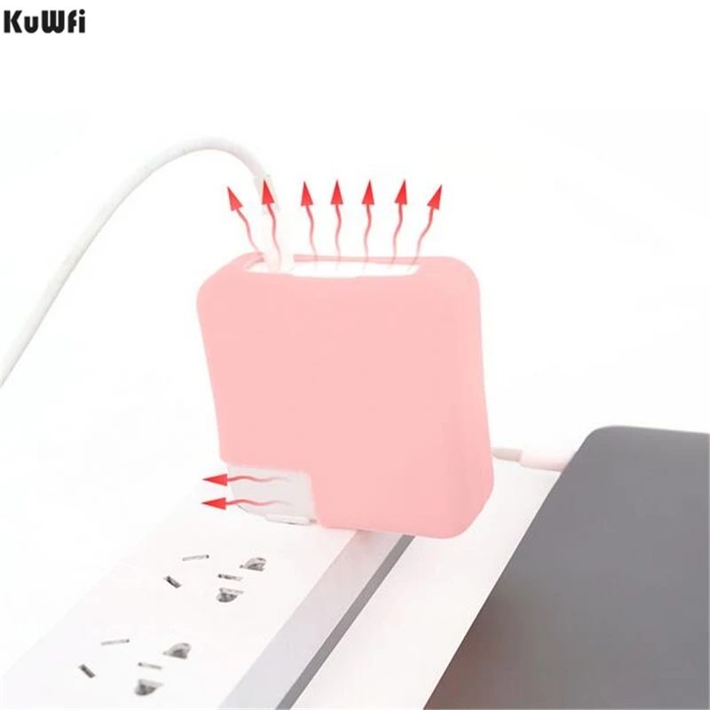 Защитный чехол KuWFi для зарядного устройства силиконовый ноутбука Apple MacBook Air Pro Retina