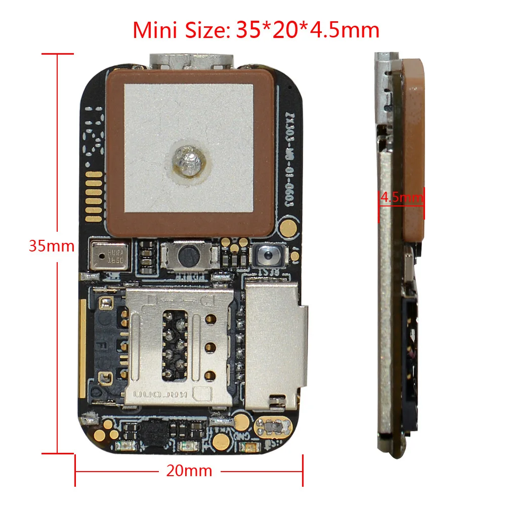 ZX303 мини GPS трекер в режиме реального времени GPS/A GPS/WIFI/LBS позиционирование